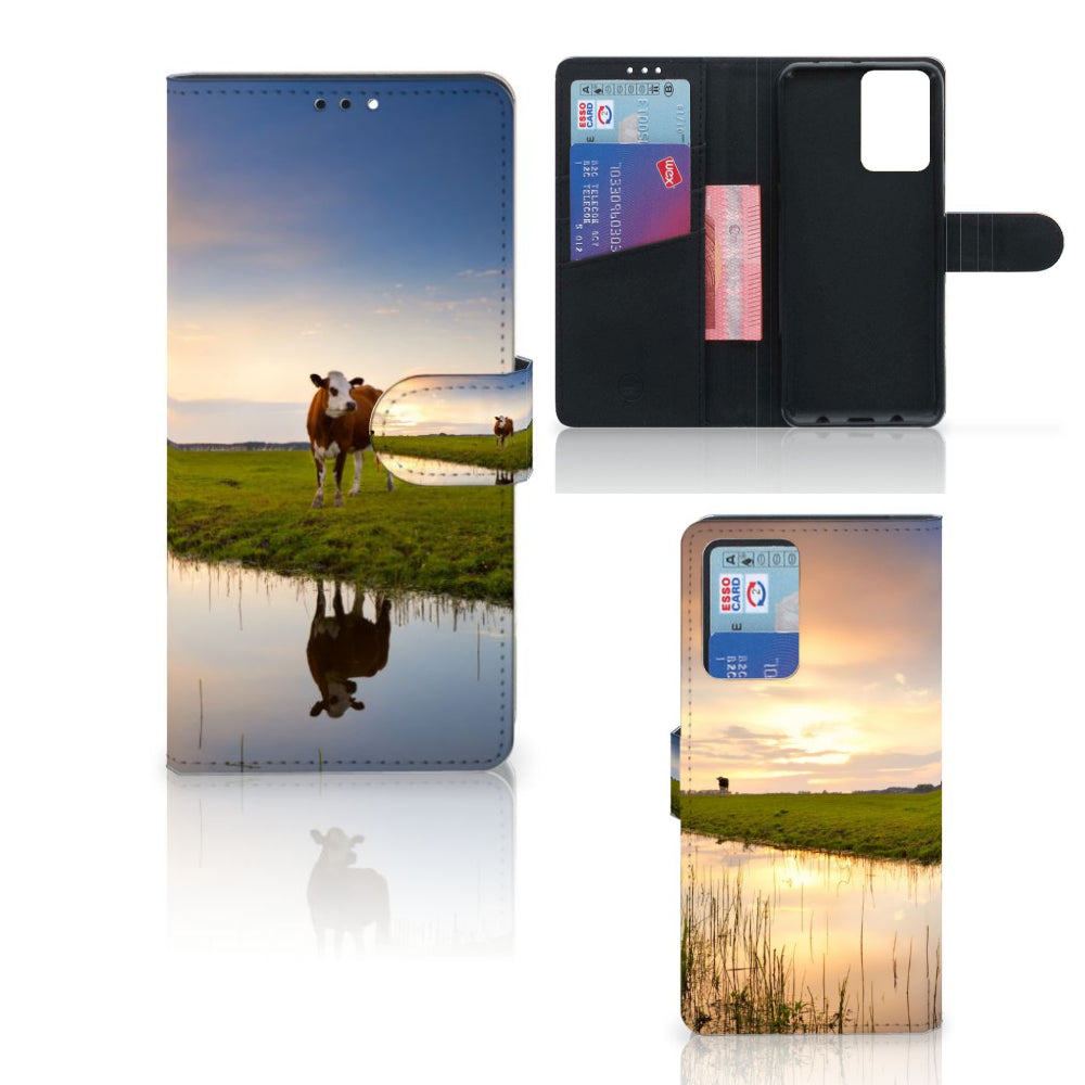 Xiaomi Redmi Note 10 Pro Telefoonhoesje met Pasjes Koe