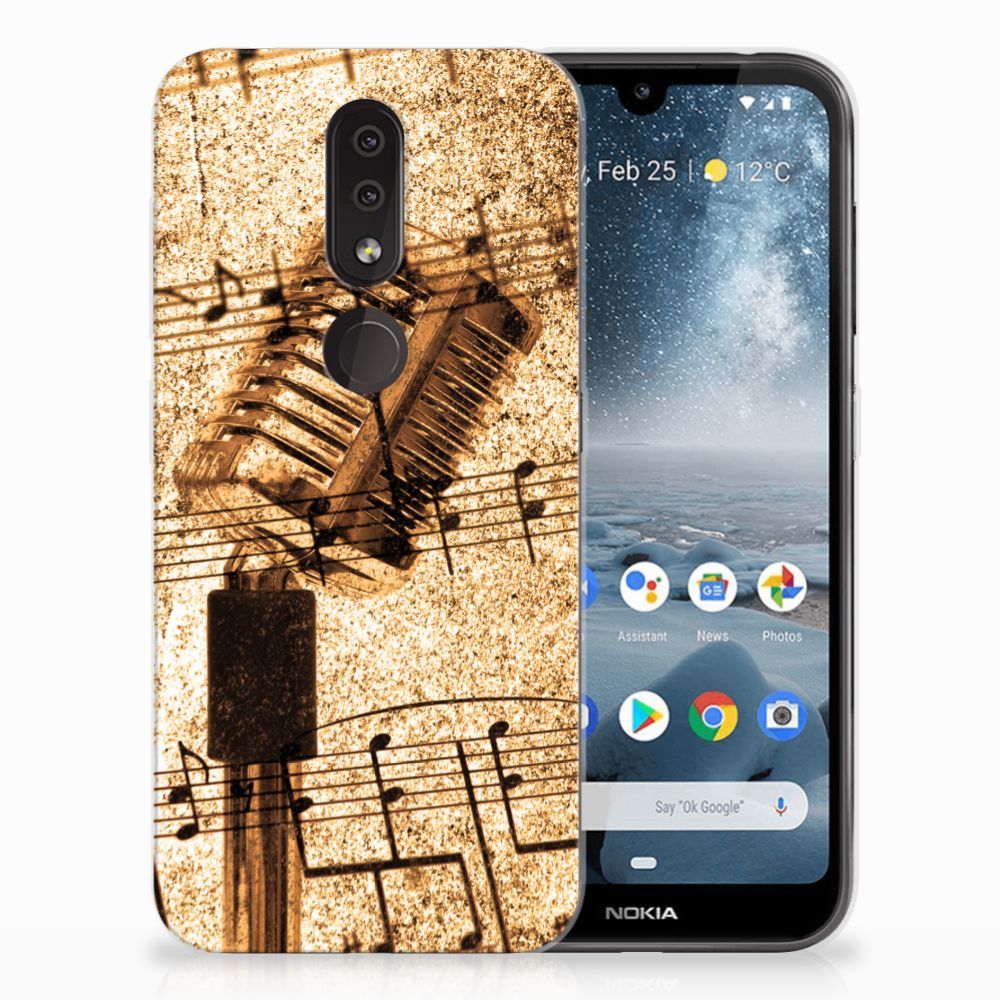 Nokia 4.2 Siliconen Hoesje met foto Bladmuziek