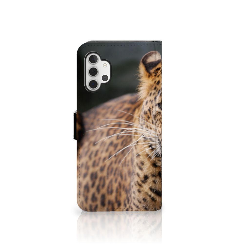 Samsung Galaxy A32 5G Telefoonhoesje met Pasjes Luipaard