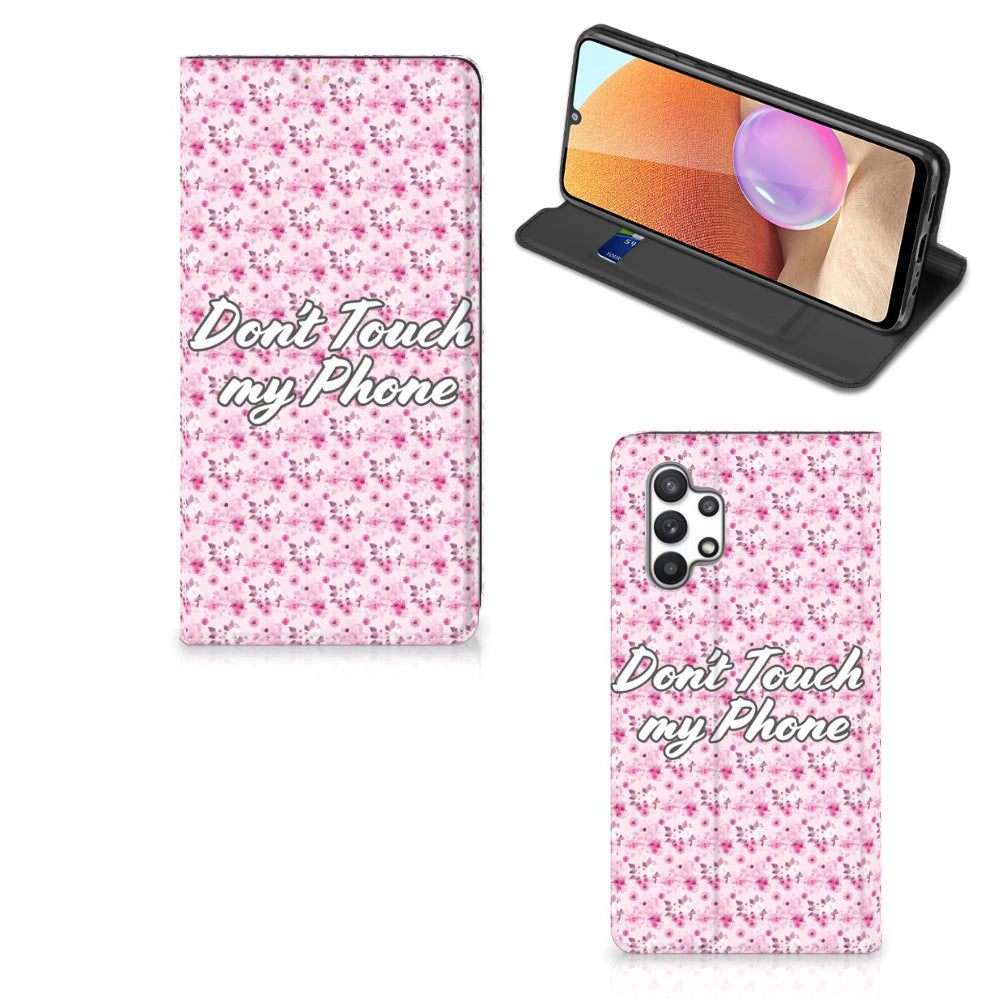 Samsung Galaxy A32 4G | A32 5G Enterprise Editie Design Case Flowers Pink DTMP