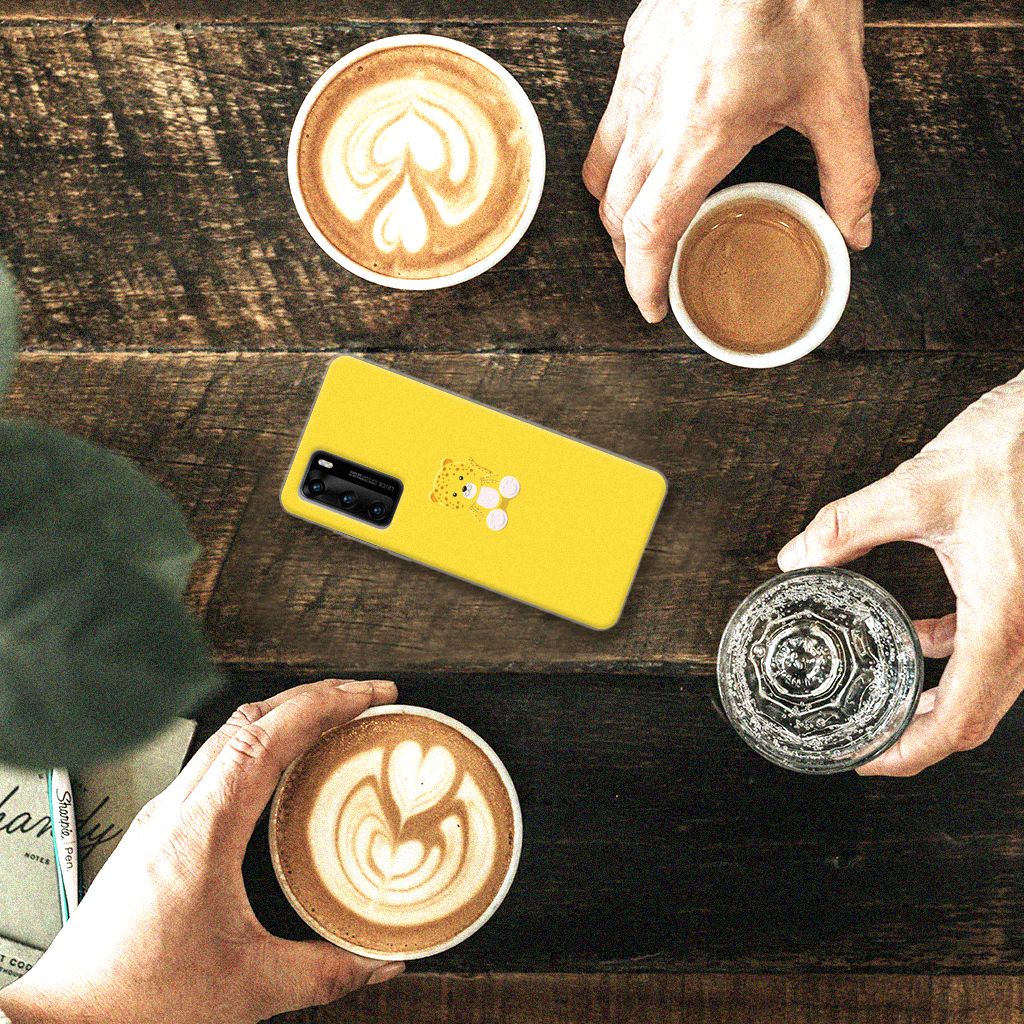 Huawei P40 Telefoonhoesje met Naam Baby Leopard B2C Telecom
