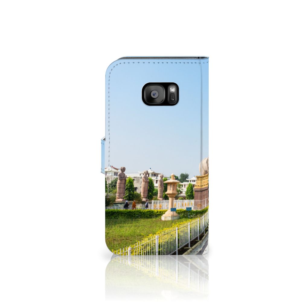 Samsung Galaxy S7 Edge Flip Cover Boeddha