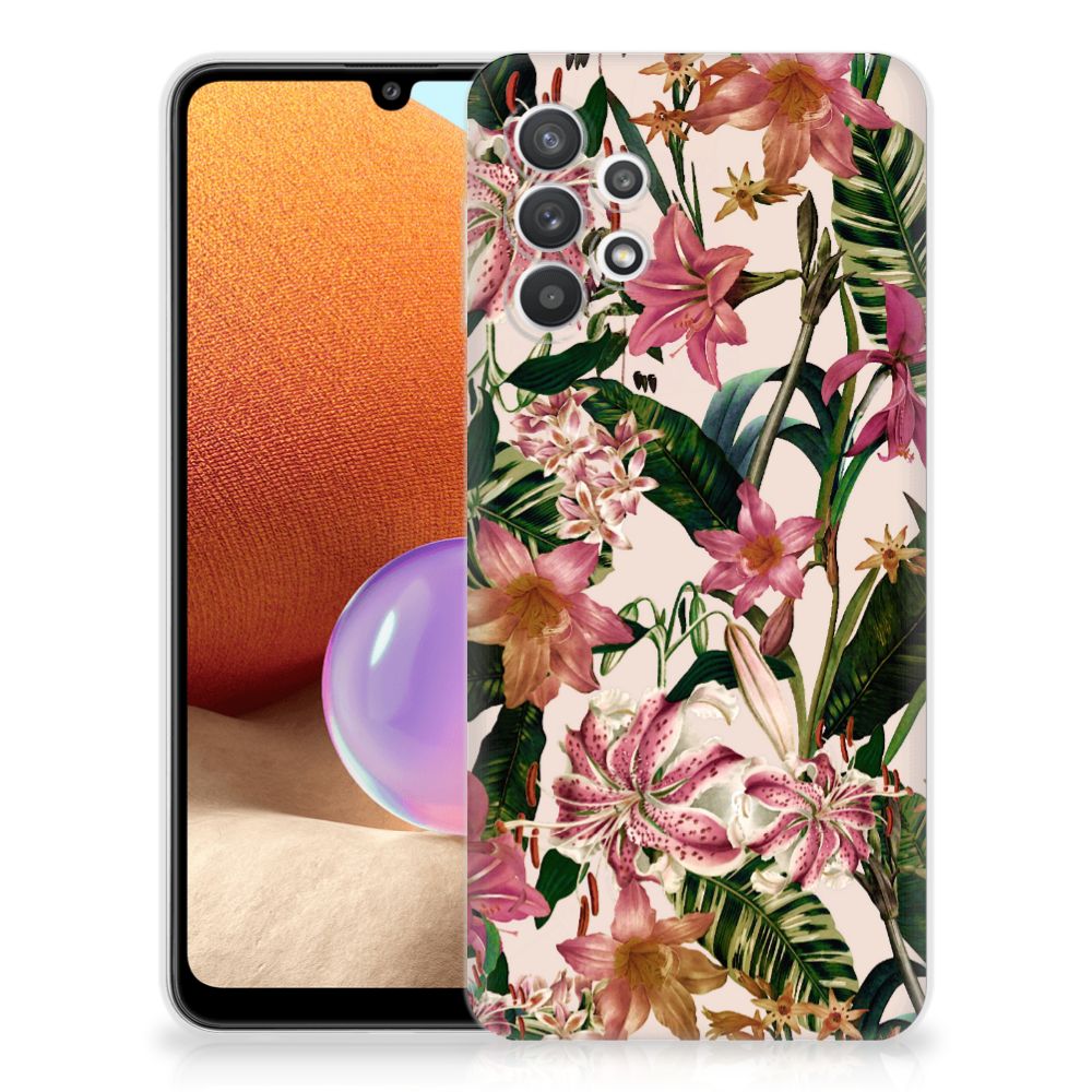 Samsung Galaxy A32 4G | A32 5G Enterprise Editie TPU Case Flowers