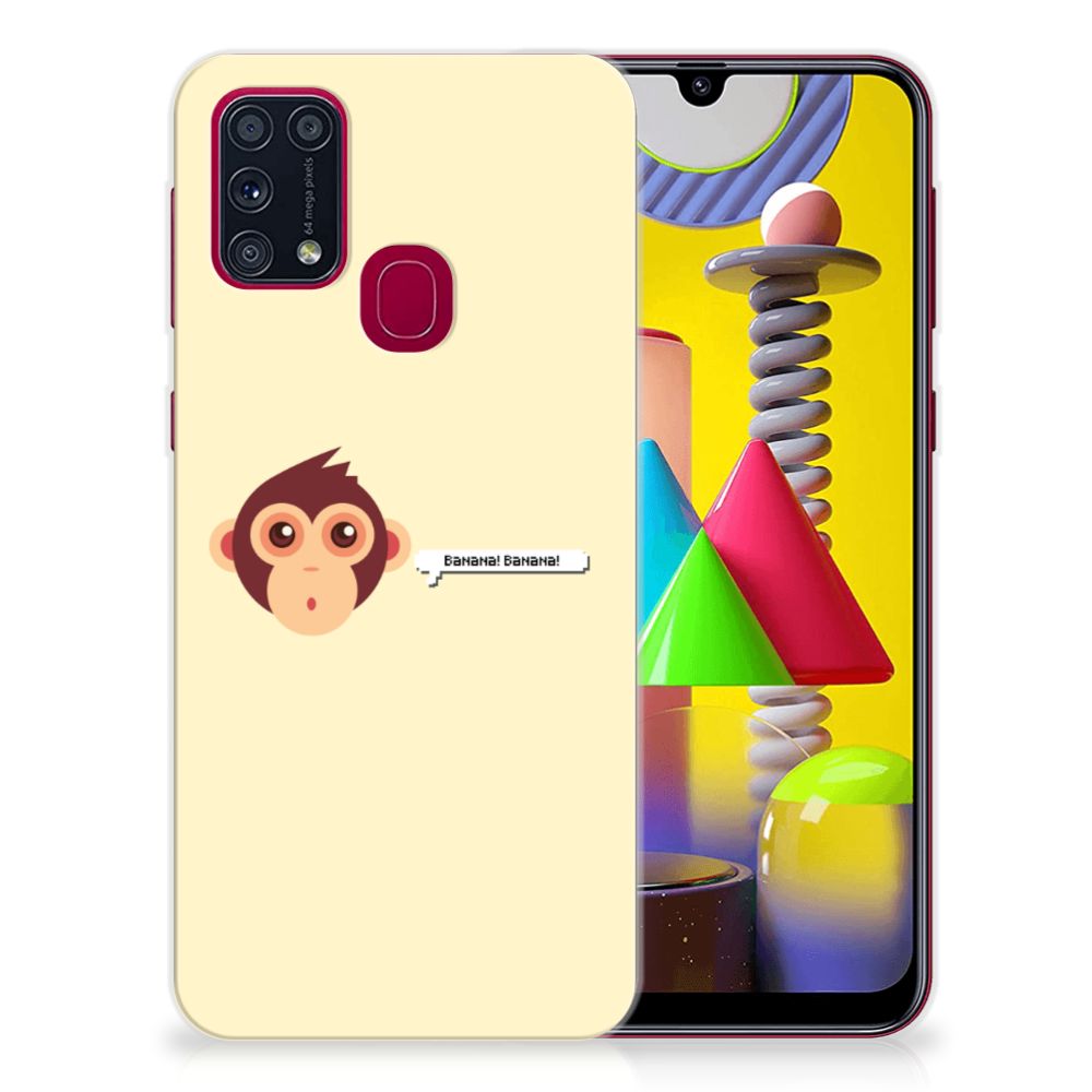 Samsung Galaxy M31 Telefoonhoesje met Naam Monkey B2C Telecom