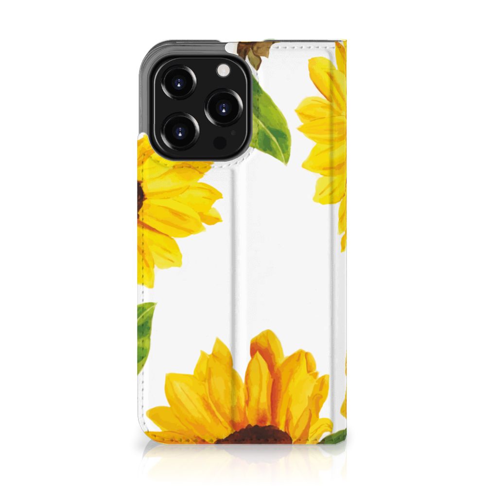 Smart Cover voor iPhone 13 Pro Zonnebloemen - B2C Telecom