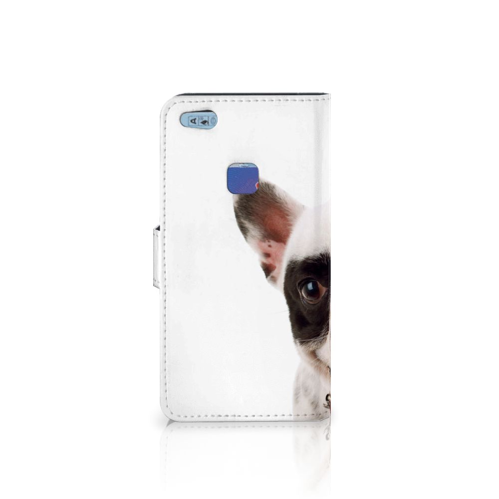 Huawei P10 Lite Telefoonhoesje met Pasjes Franse Bulldog