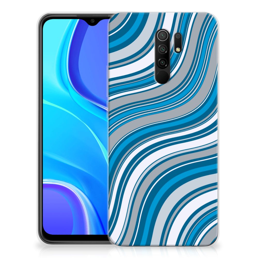 Xiaomi Redmi 9 TPU bumper Waves Blue B2C Telecom