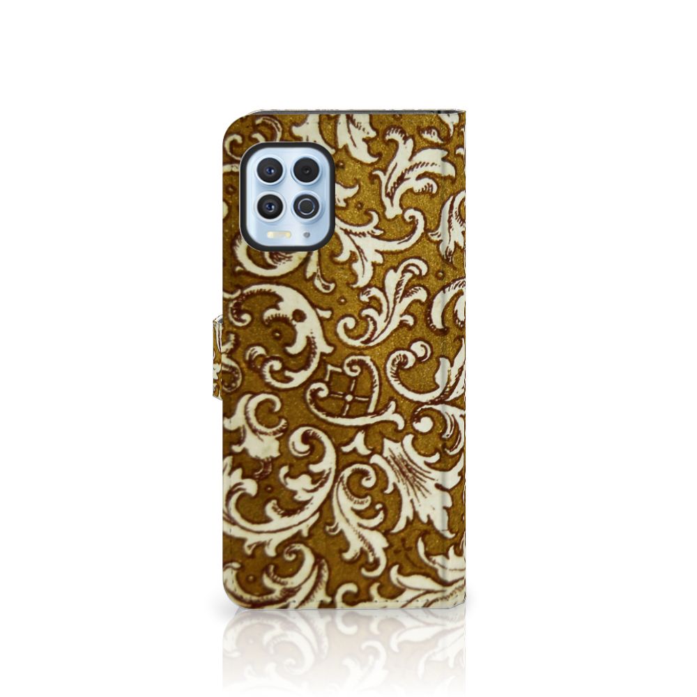 Wallet Case Motorola Moto G100 Barok Goud