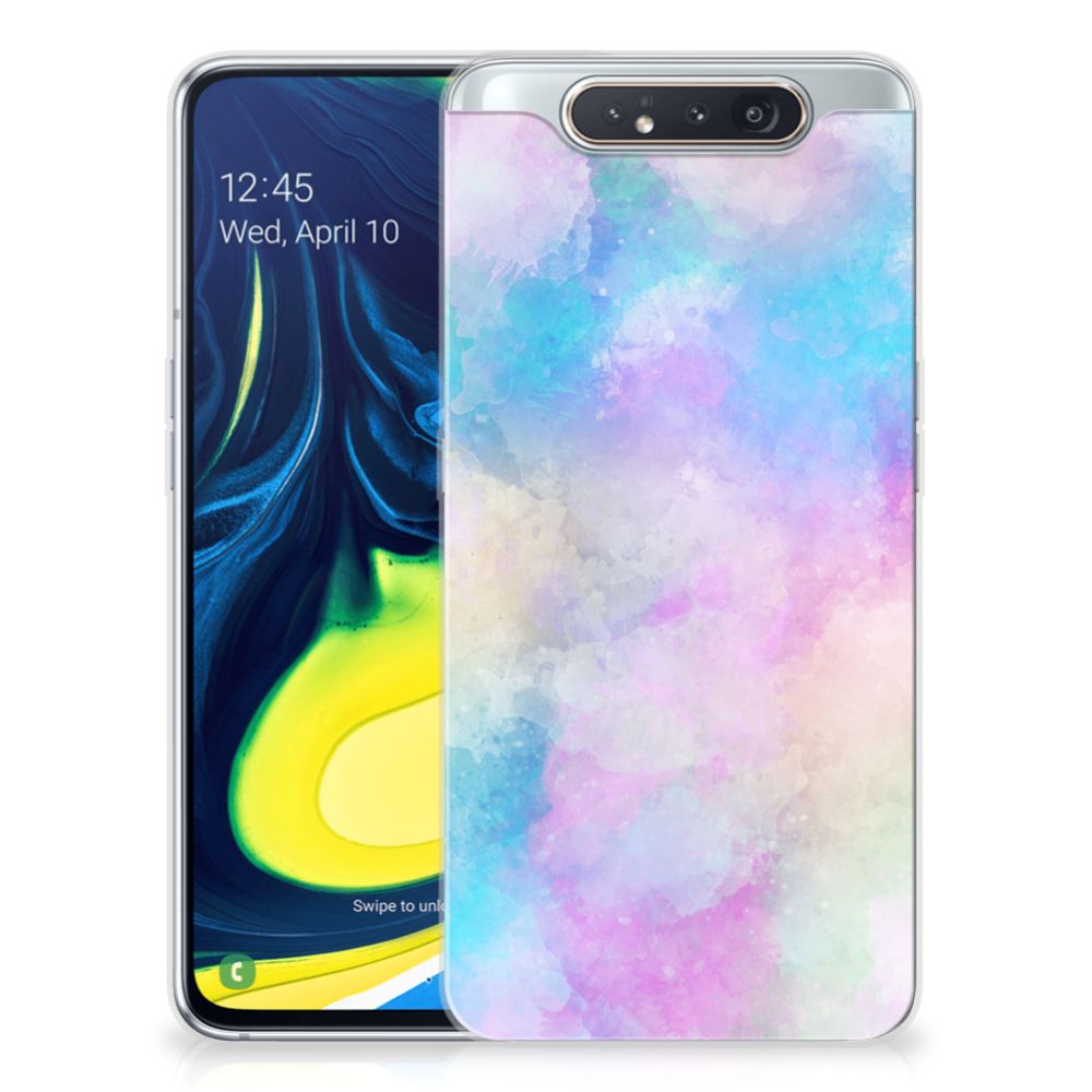 Hoesje maken Samsung Galaxy A80 Watercolor Light