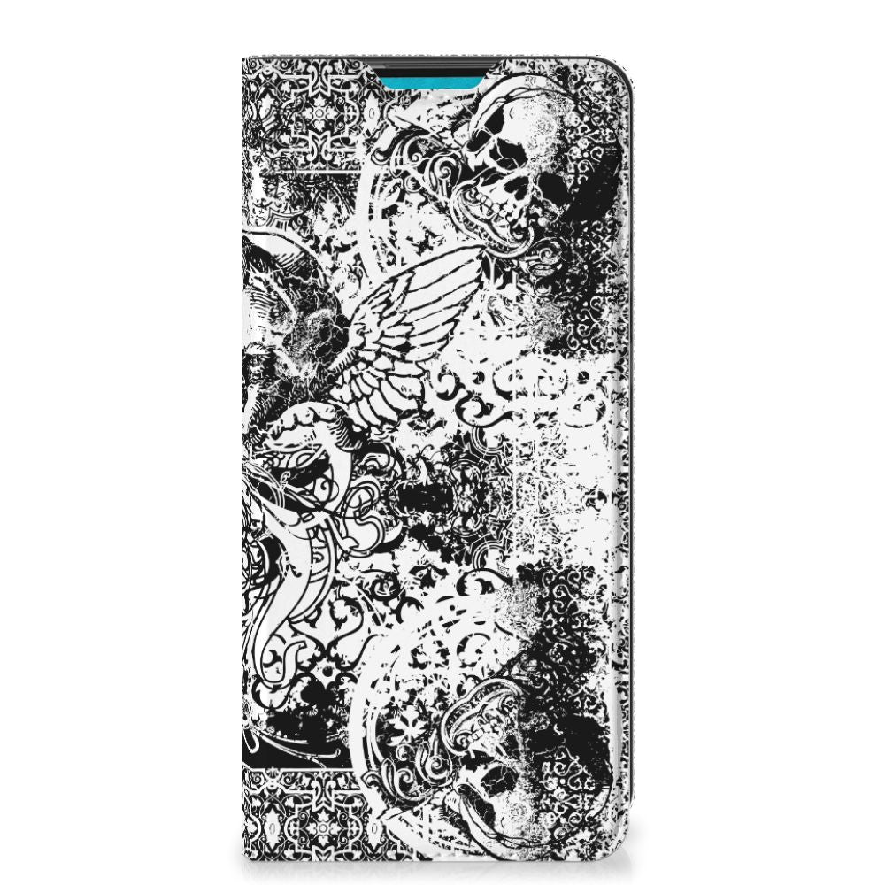 Mobiel BookCase Samsung Galaxy A73 Skulls Angel - B2C Telecom