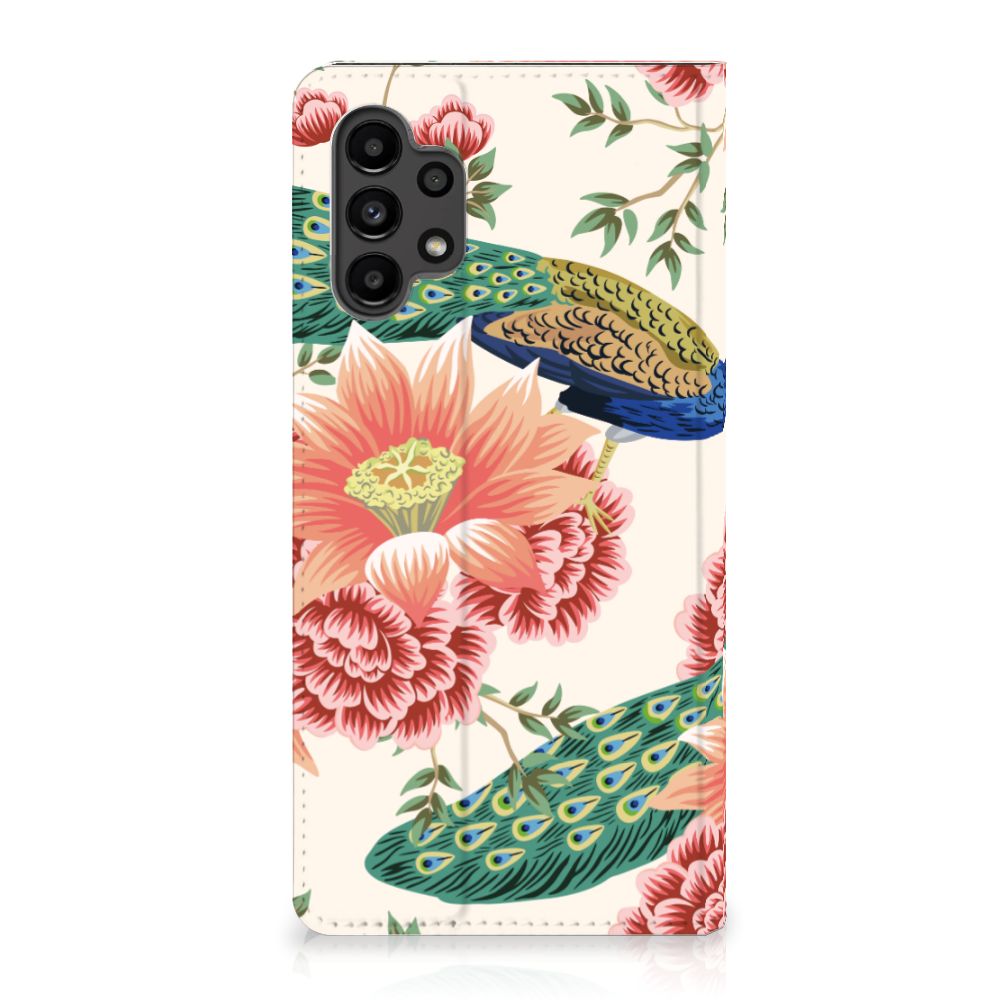 Hoesje maken voor Samsung Galaxy A13 (4G) Pink Peacock - B2C Telecom