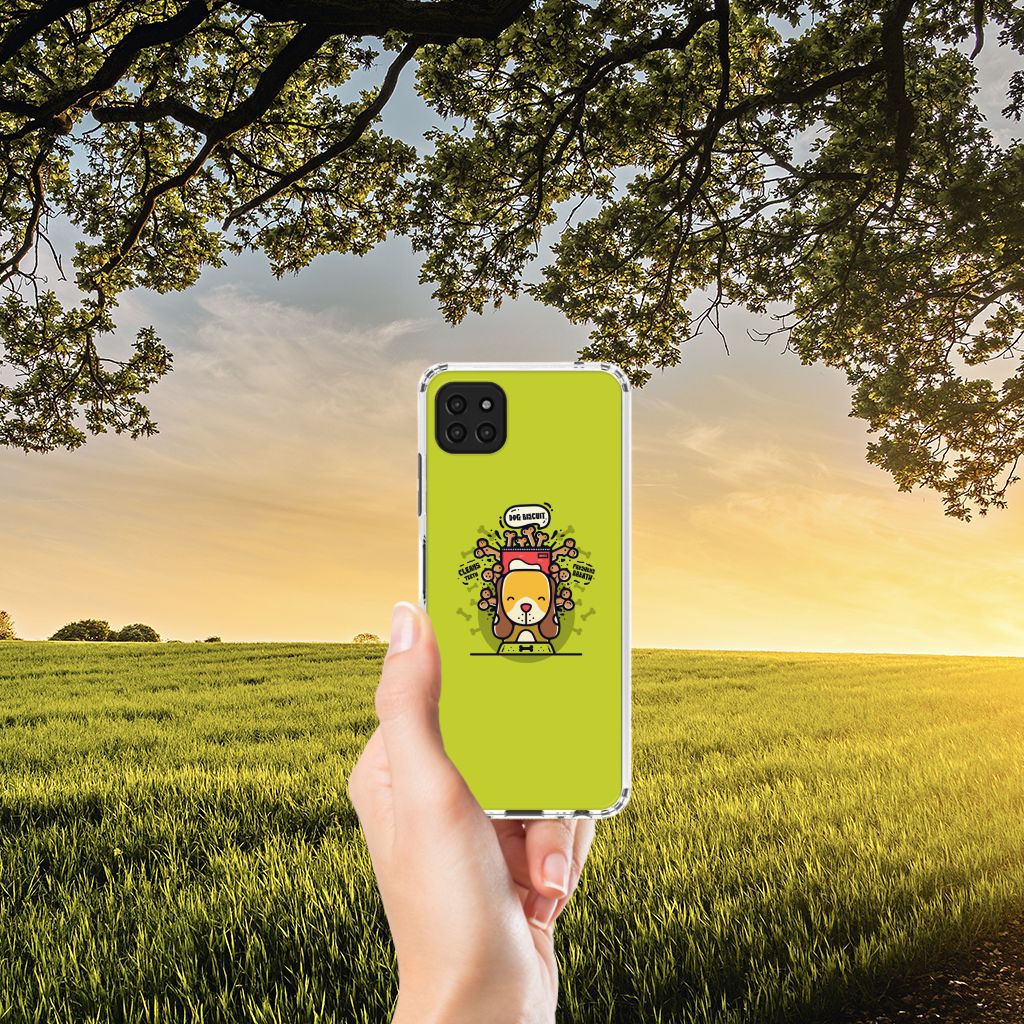 Samsung Galaxy A22 5G Stevig Bumper Hoesje Doggy Biscuit B2C Telecom
