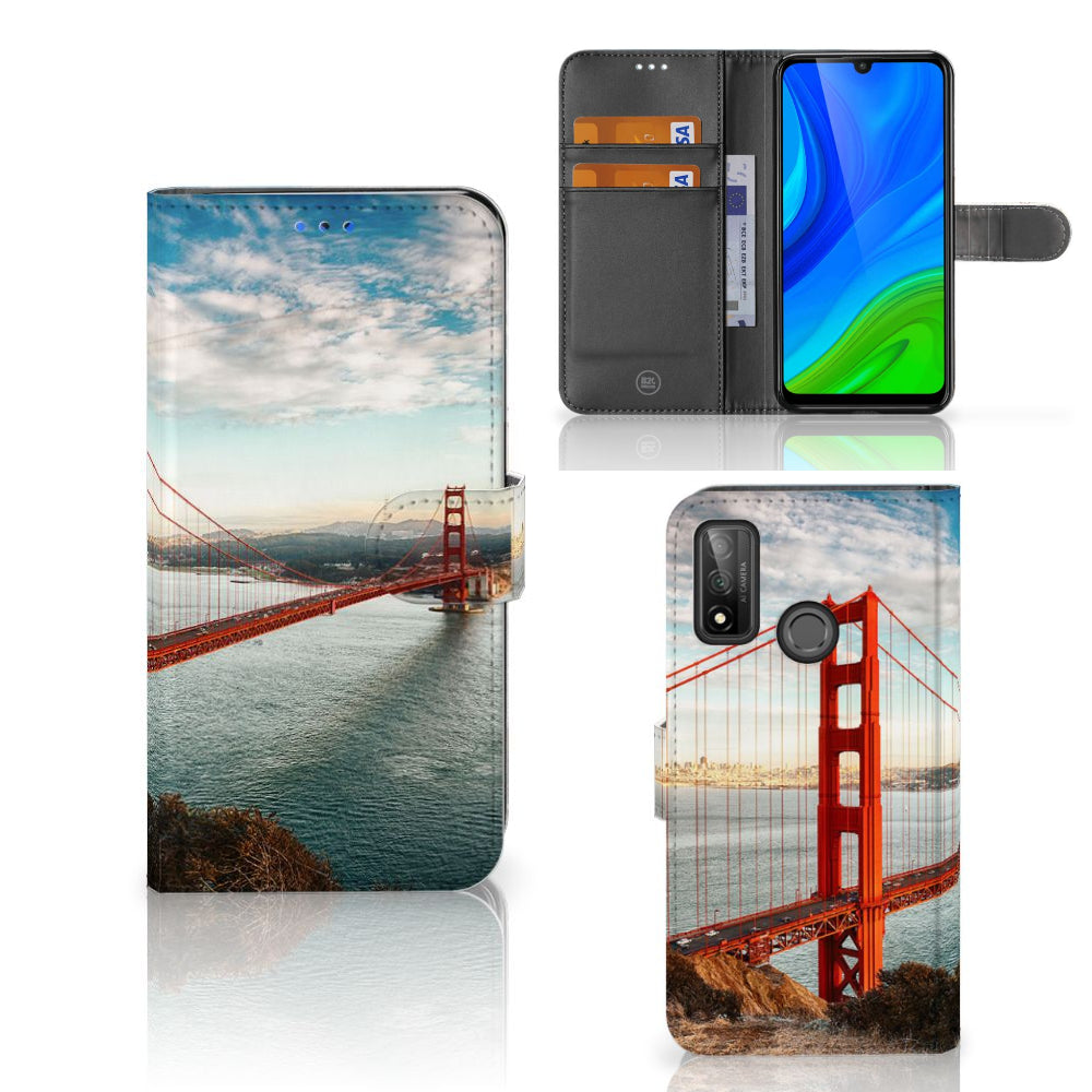 Huawei P Smart 2020 Flip Cover Golden Gate Bridge