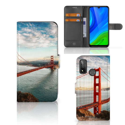 Huawei P Smart 2020 Flip Cover Golden Gate Bridge