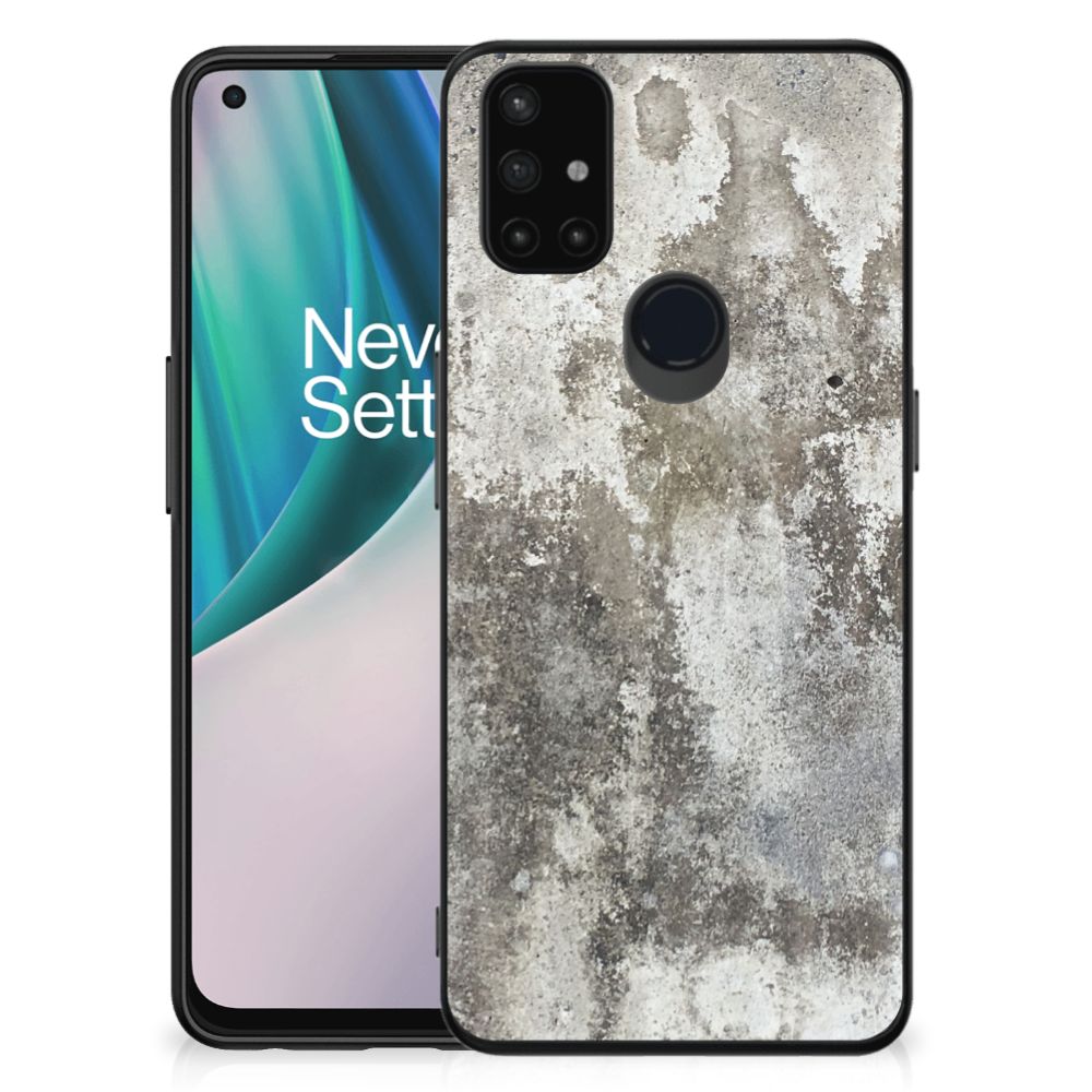 OnePlus Nord N10 5G Marmeren Print Telefoonhoesje Beton Print