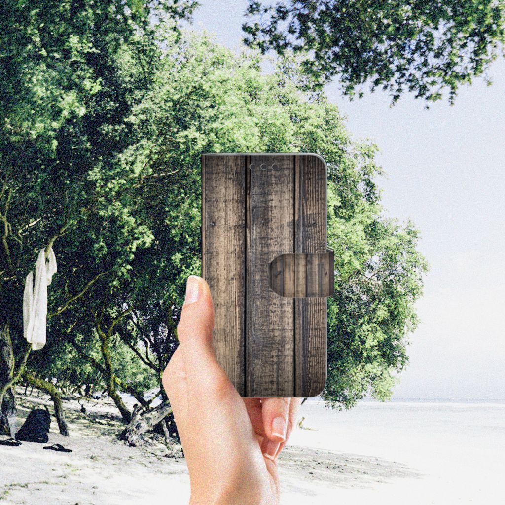 Microsoft Lumia 650 Book Style Case Steigerhout