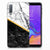 Samsung Galaxy A7 (2018) TPU Siliconen Hoesje Marmer Wit Zwart - Origineel Cadeau Man