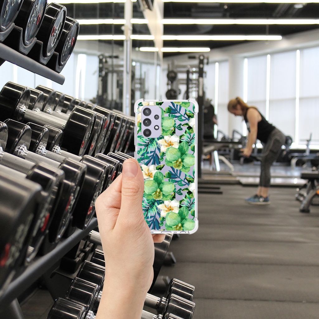Samsung Galaxy A32 4G | A32 5G Enterprise Editie Case Orchidee Groen B2C Telecom