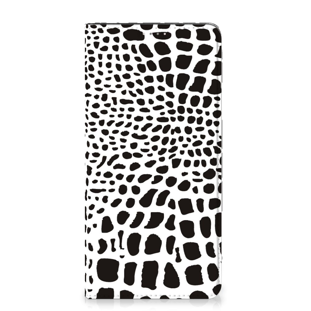 Samsung Galaxy A14 5G Hoesje maken Slangenprint met zwart-witte slangenprint design