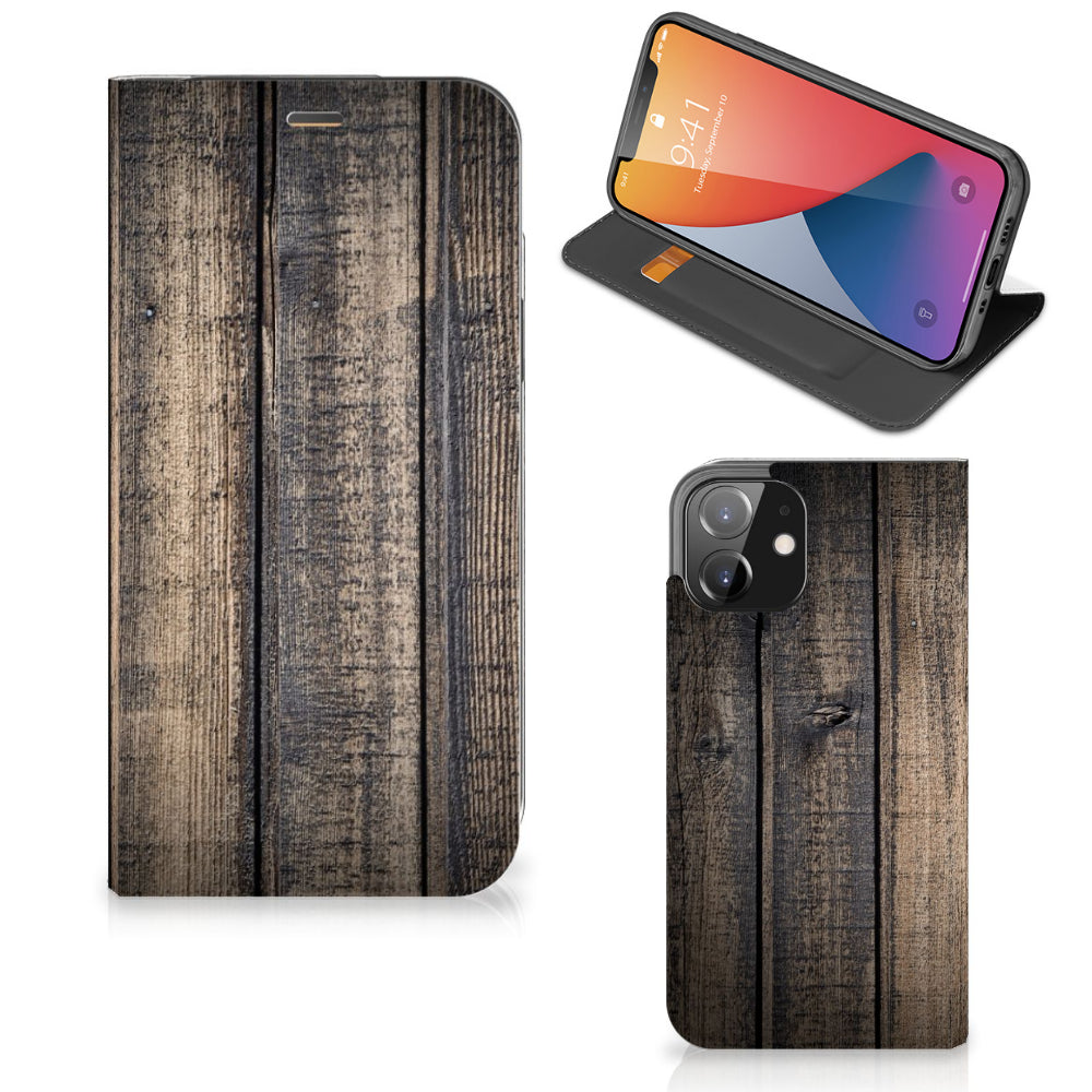 iPhone 12 | iPhone 12 Pro Book Wallet Case Steigerhout