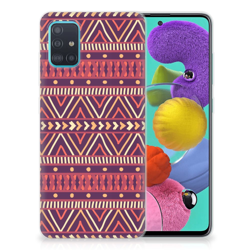 Samsung Galaxy A51 TPU bumper Aztec Paars