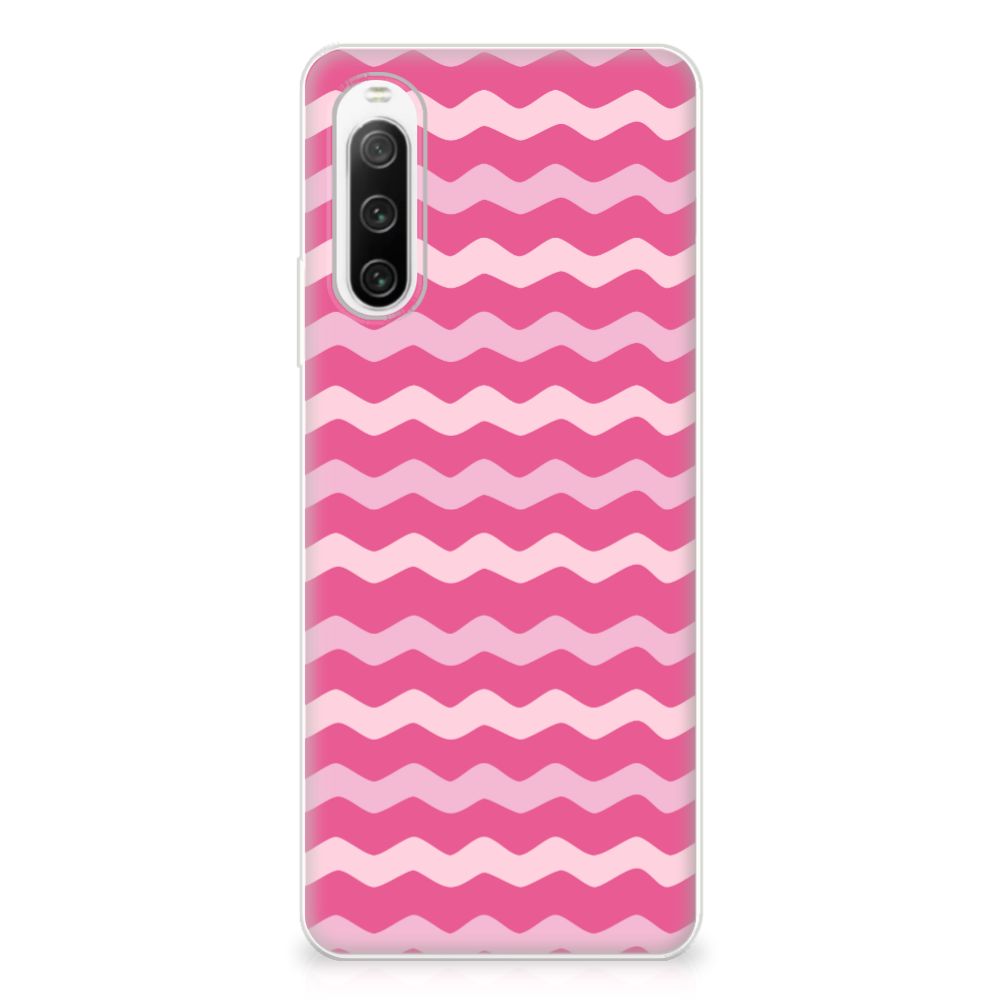 Sony Xperia 10 IV TPU bumper Waves Pink