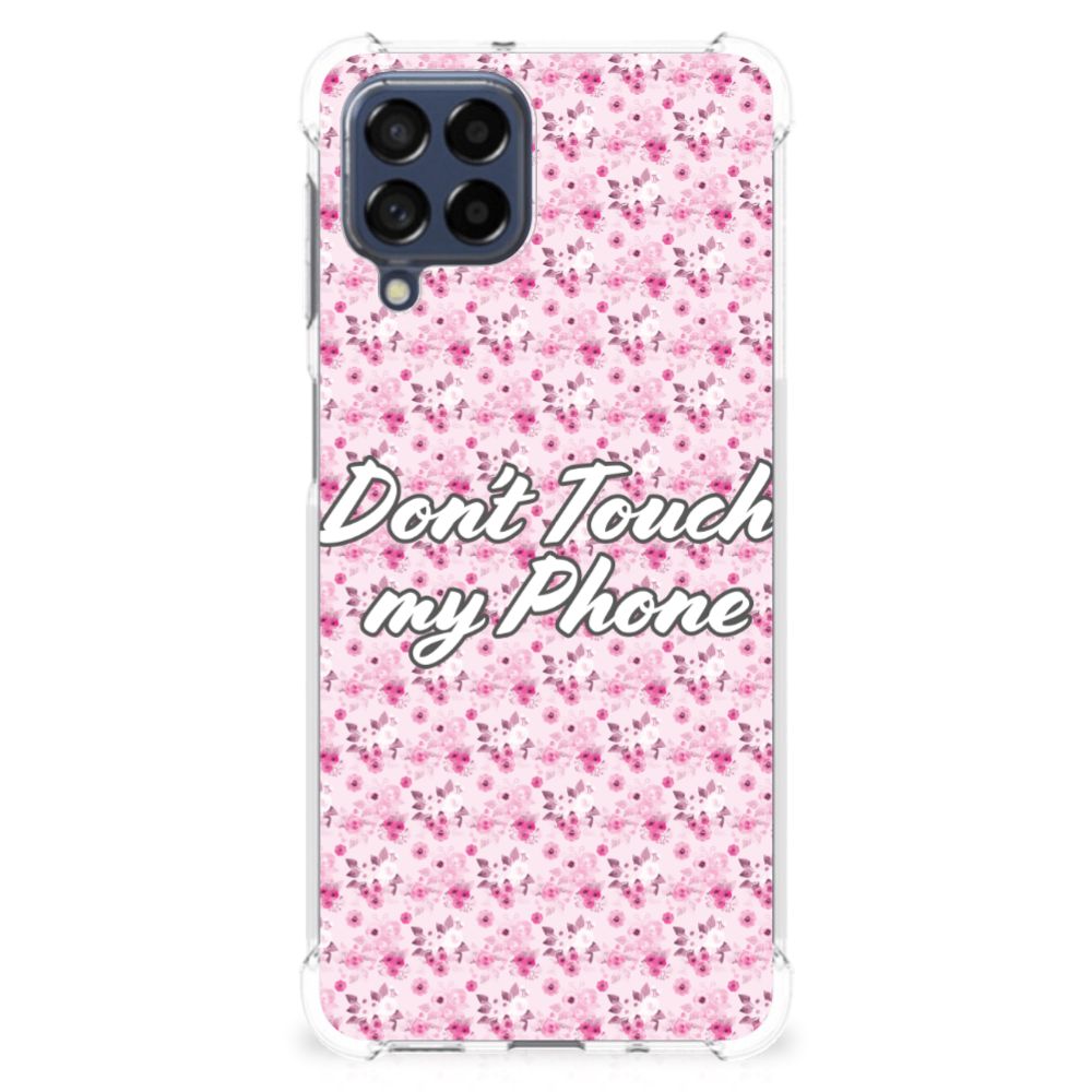 Samsung Galaxy M53 Anti Shock Case Flowers Pink DTMP