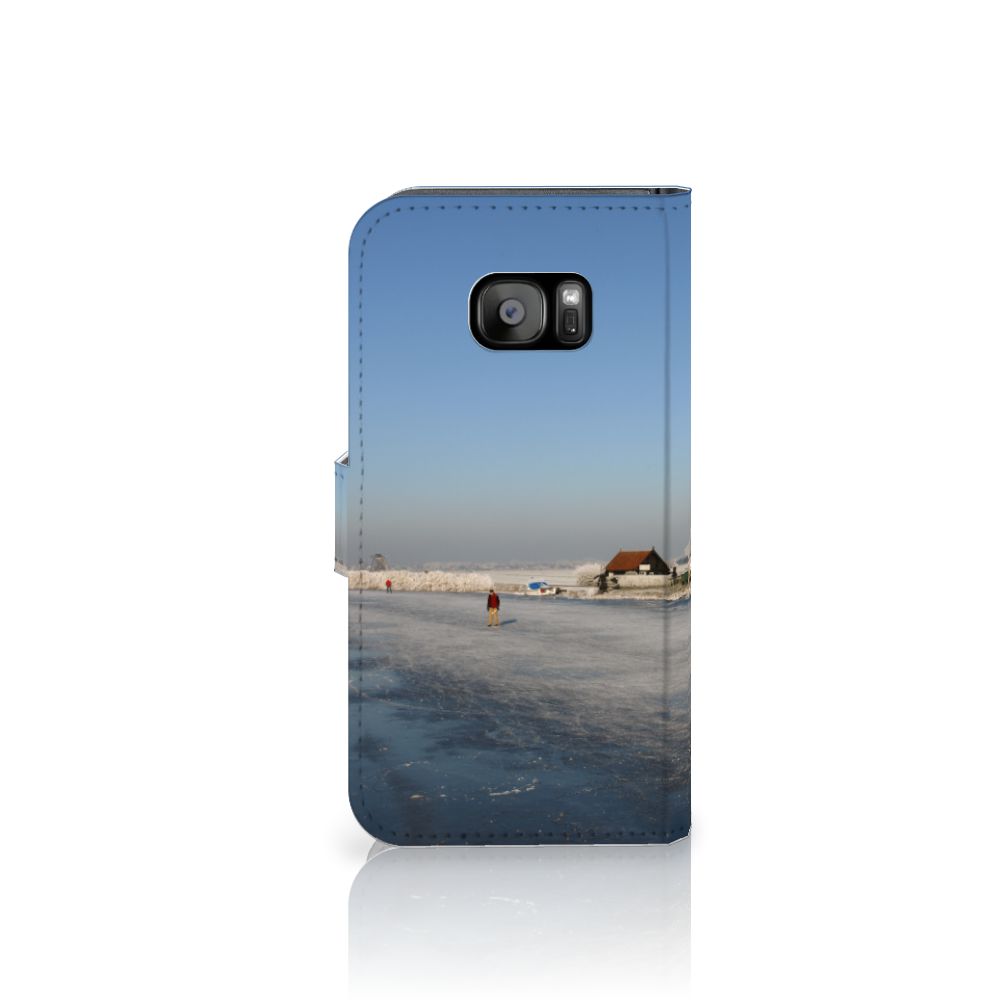 Samsung Galaxy S7 Edge Flip Cover Schaatsers