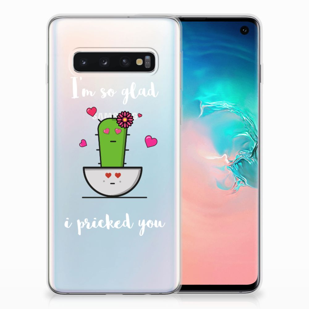 Samsung Galaxy S10 Telefoonhoesje met Naam Cactus Glad