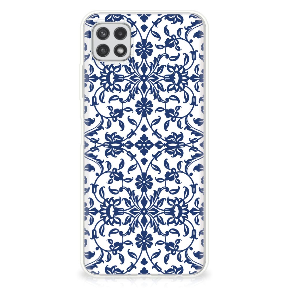 Samsung Galaxy A22 5G TPU Case Flower Blue B2C Telecom