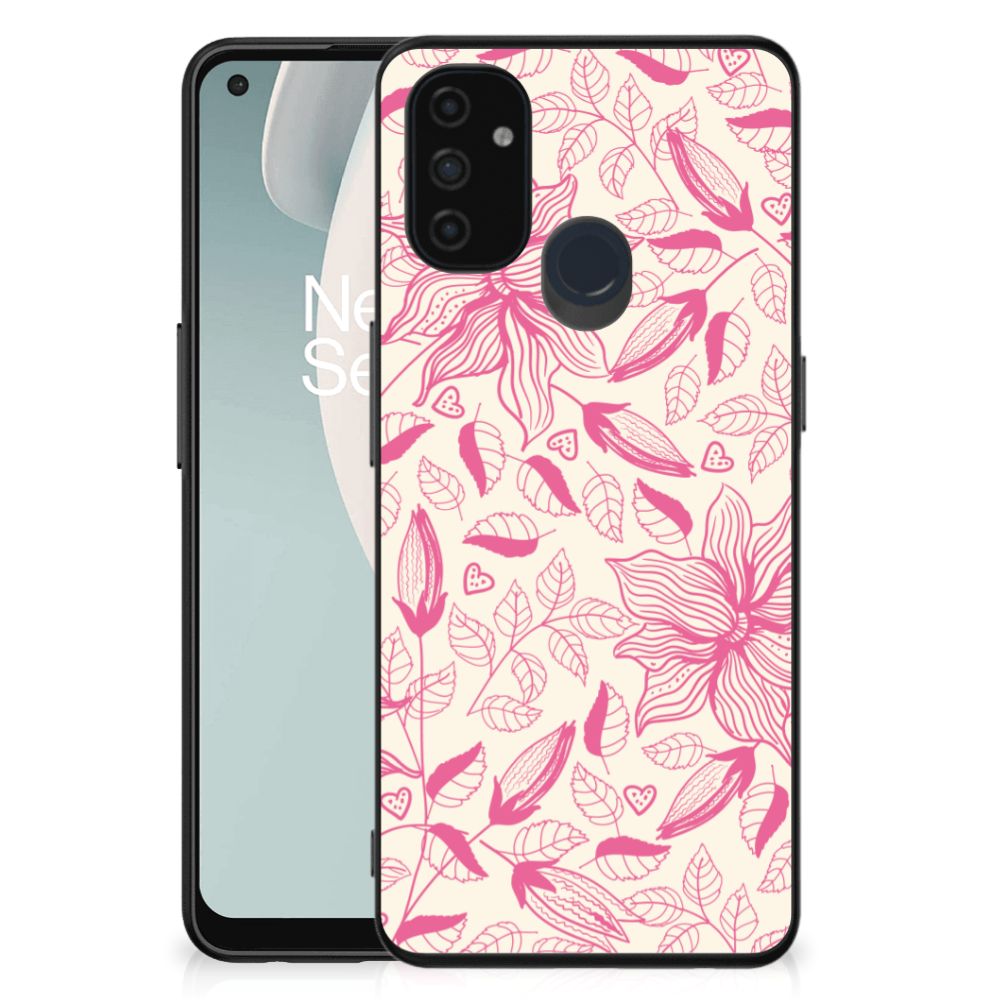 OnePlus Nord N100 Bloemen Hoesje Pink Flowers