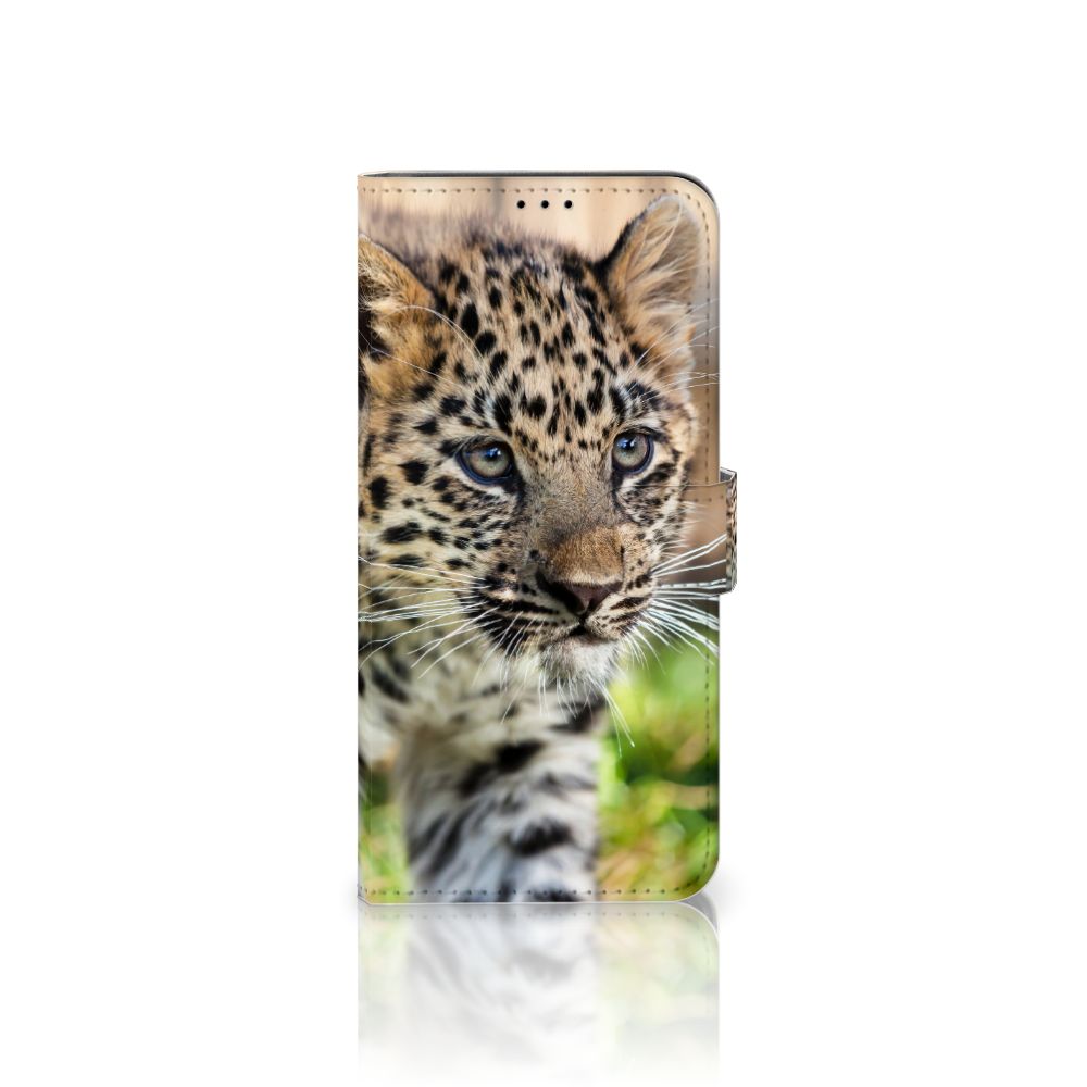 Sony Xperia 1 III Telefoonhoesje met Pasjes Baby Luipaard