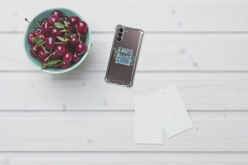 Samsung Galaxy S21 Stevig Bumper Hoesje Boho Beach B2C Telecom