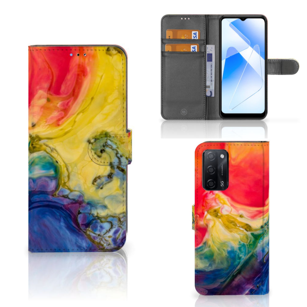 Hoesje OPPO A16/A16s/A54s Watercolor Dark