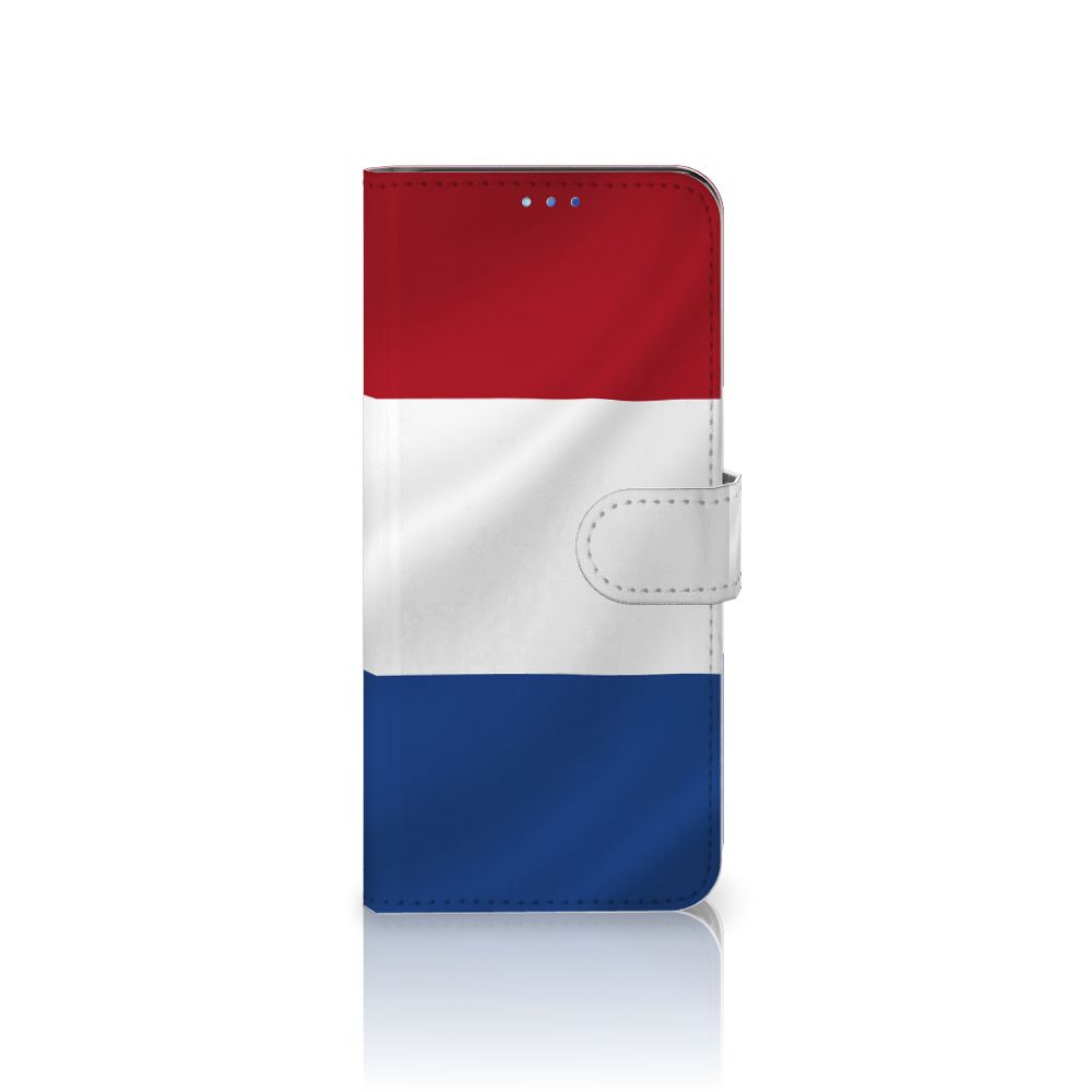 OPPO Find X3 Neo 5G Bookstyle Case Nederlandse Vlag met artistiek ontwerp van de Nederlandse vlag.