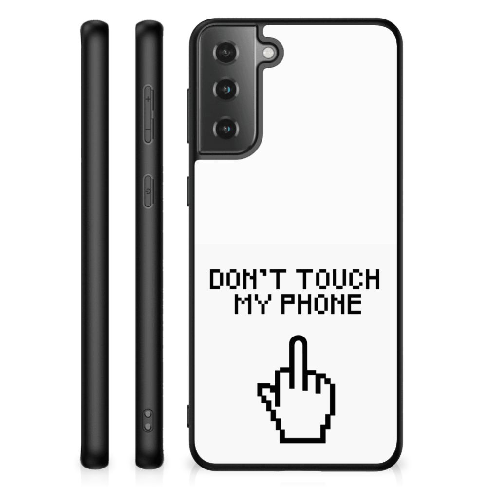 Samsung Galaxy S21 Plus Telefoon Hoesje Finger Don't Touch My Phone B2C Telecom