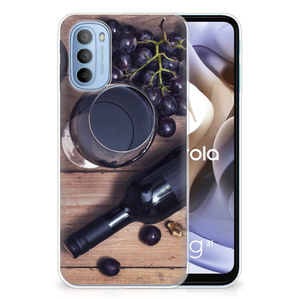 Motorola Moto G31 | G41 Siliconen Case Wijn