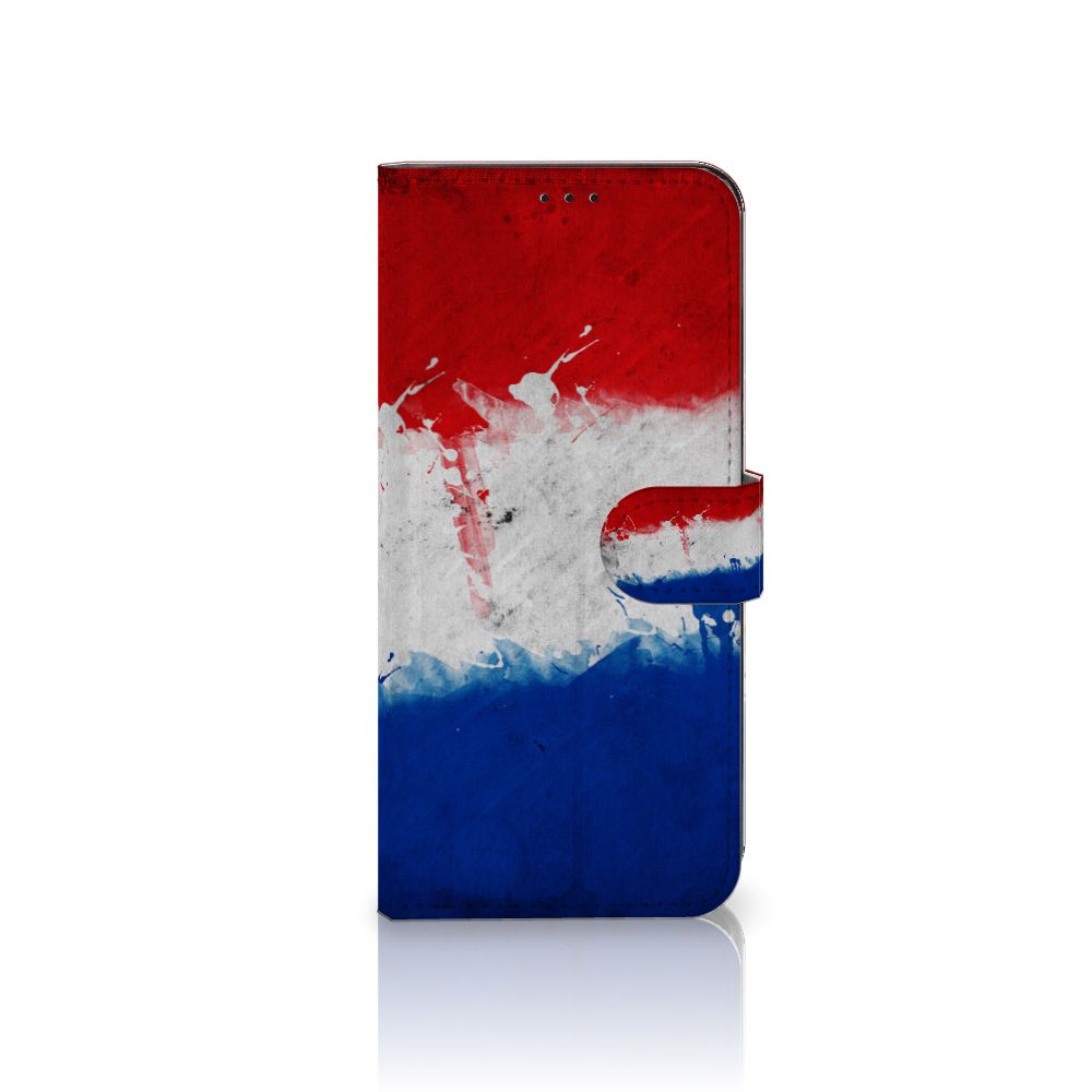 OPPO Find X5 Pro Bookstyle Case Nederland met artistiek ontwerp van de Nederlandse vlag.