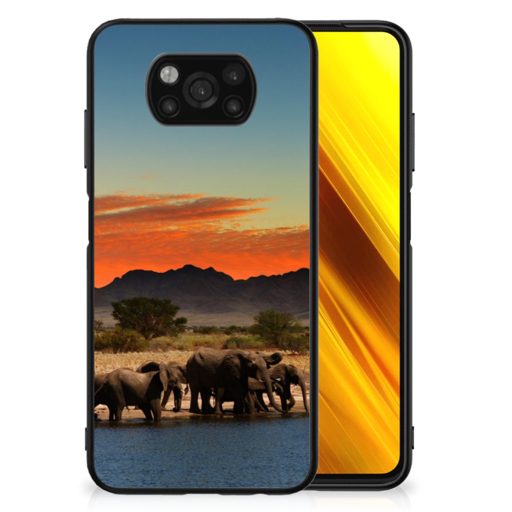 Xiaomi Poco X3 | X3 Pro Dierenprint Telefoonhoesje Olifanten