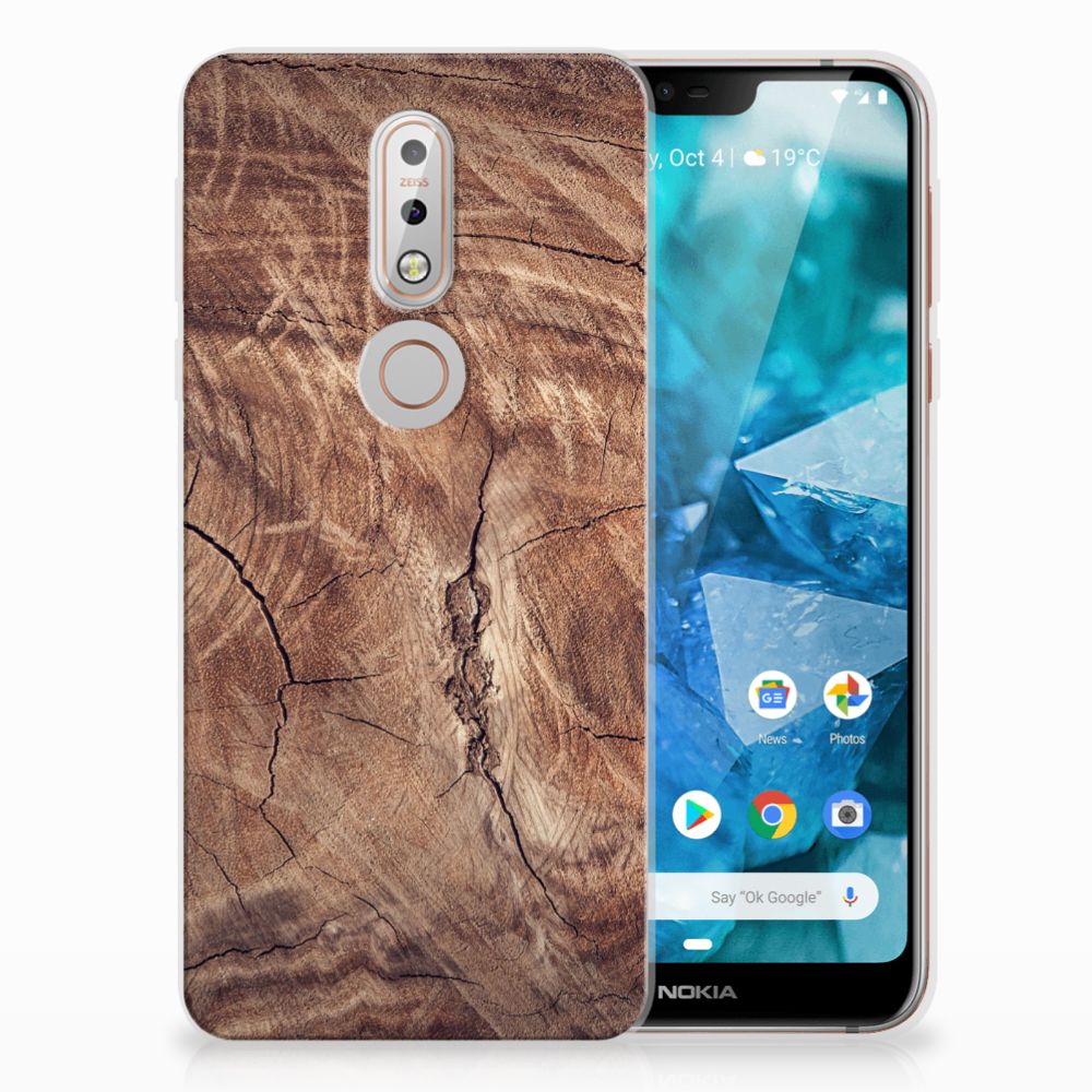 Nokia 7.1 Bumper Hoesje Tree Trunk