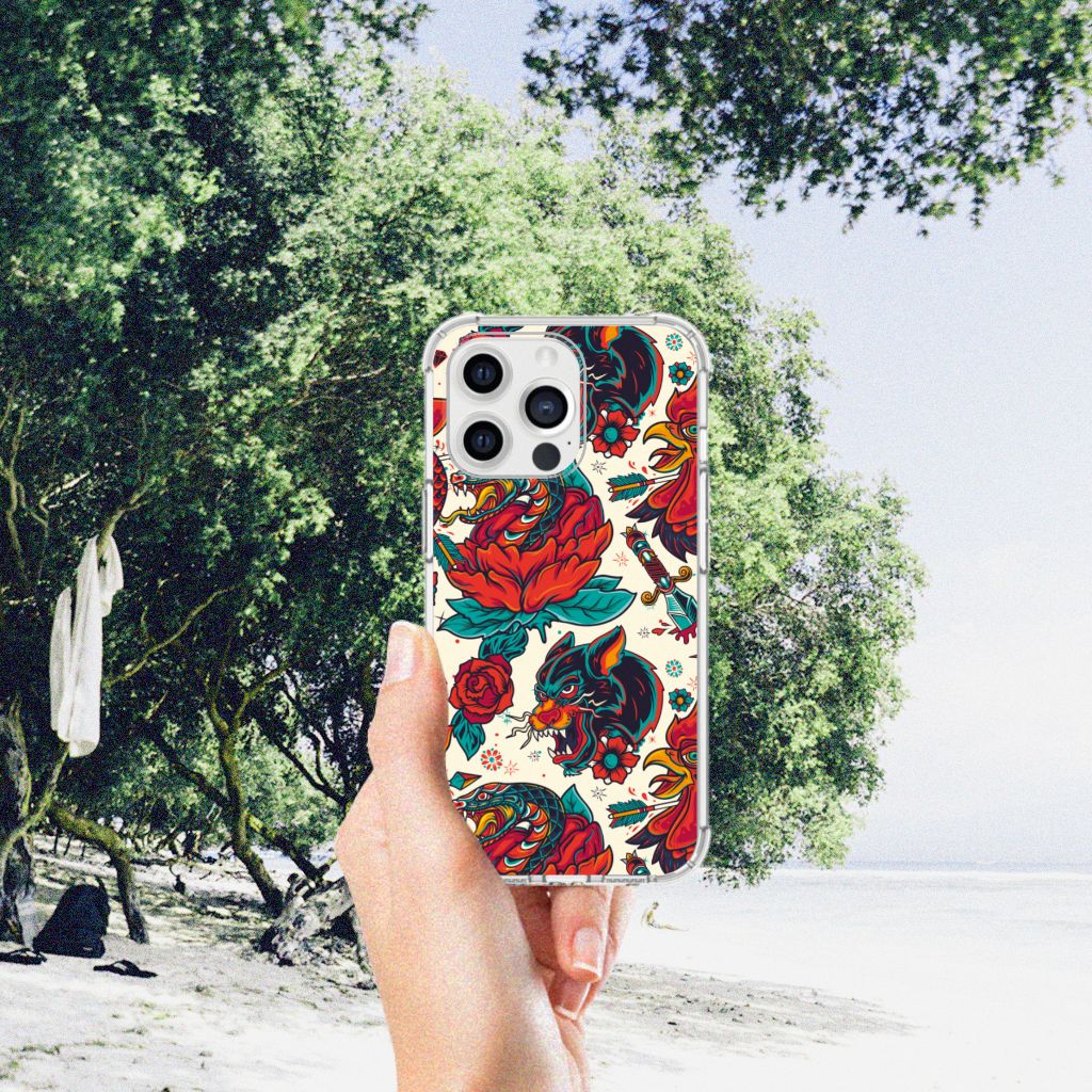 Anti-shock Hoesje met foto voor iPhone 13 Pro Max Old Skool - B2C Telecom