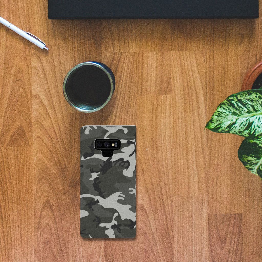Samsung Galaxy Note 9 Hoesje met Magneet Army Light