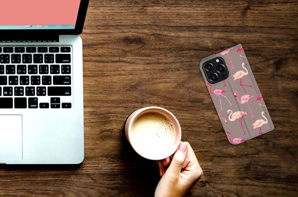 iPhone 13 Pro Hoesje maken Flamingo - B2C Telecom