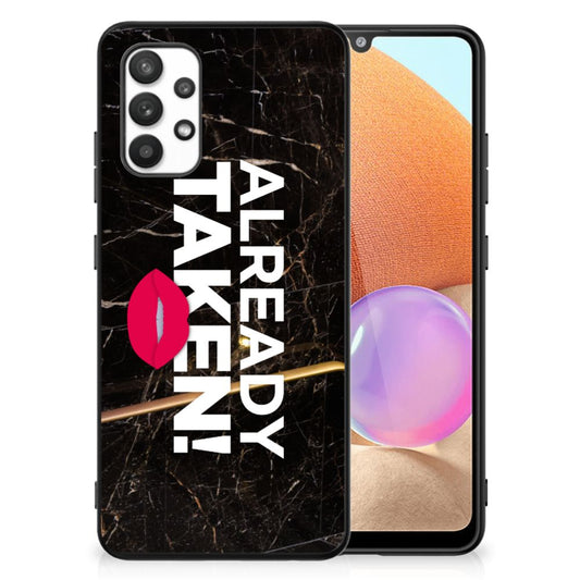 Samsung Galaxy A32 4G | A32 5G Enterprise Editie Telefoon Hoesje met tekst Already Taken Black B2C Telecom