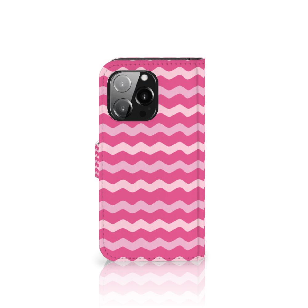 iPhone 13 Pro Telefoon Hoesje Waves Pink