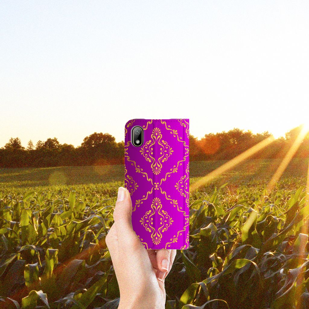 Telefoon Hoesje Huawei Y5 (2019) Barok Roze - B2C Telecom