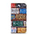 iPhone 13 Mini Stand Case Kentekenplaten met prints van verschillende Amerikaanse kentekenplaten.