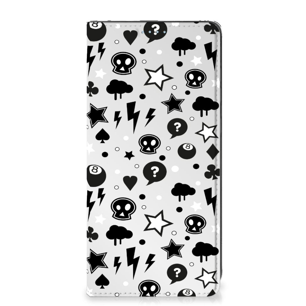Mobiel BookCase Samsung Galaxy A21s Silver Punk