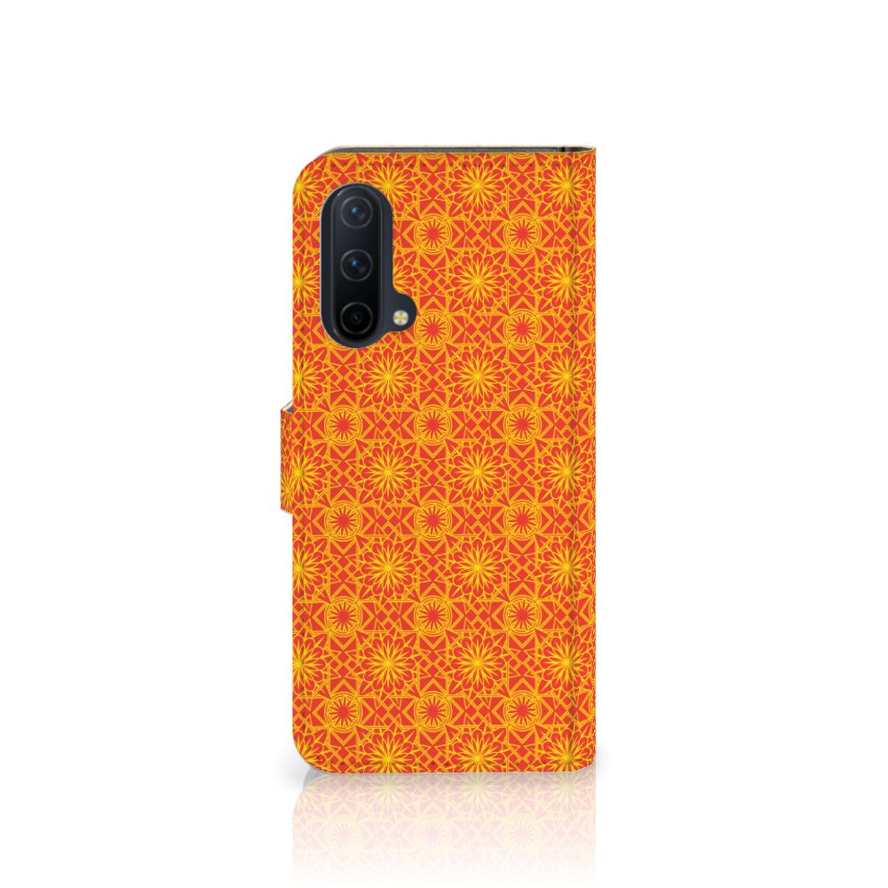 OnePlus Nord CE 5G Telefoon Hoesje Batik Oranje