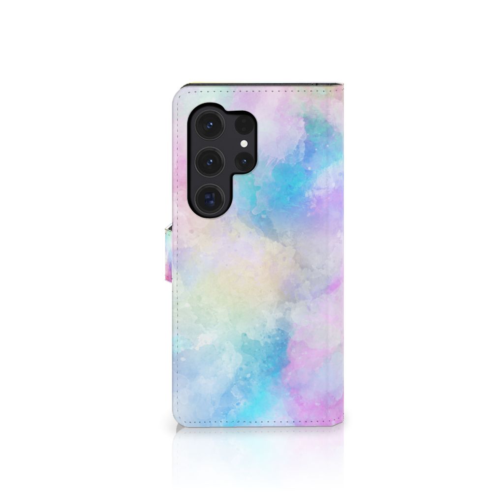 Hoesje Samsung Galaxy S24 Ultra Watercolor Light met pastelkleuren en unieke watercolor design.